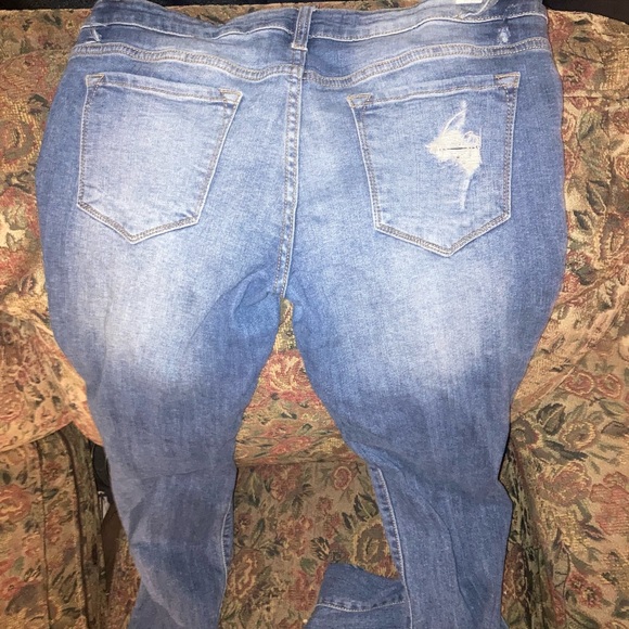 Blue ripped skinny jeans - Picture 4 of 4